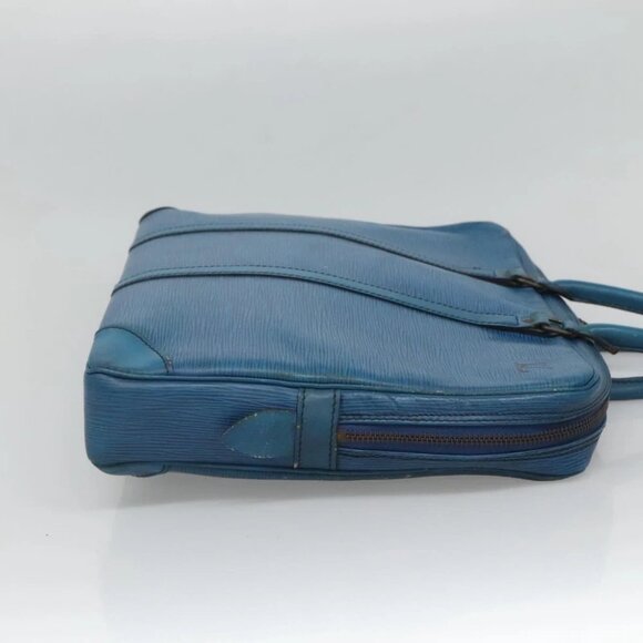 LOUIS VUITTON Epi Porte Documents Voyage Business Bag Blue - Picture 4 of 16